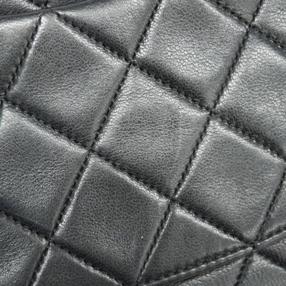 Chanel Shoulder Bag Matelasse Chain Lambskin Black Women's - Picture 11 of 16